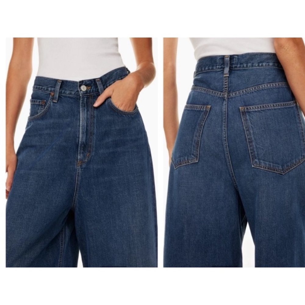 Agolde Valeria Jean in Temor Light Wash Drop Crotch Baggy Jean Oversized… - Picture 5 of 12